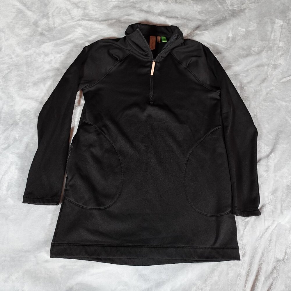 Indyeva Bero IV Pine Womens Pullover Size M Long Tall Fit Fleece Lined Black - Picture 2 of 12